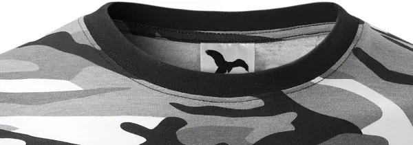 Μπλουζάκι καμουφλάζ - Κλασική στρογγυλή λαιμόκοψη