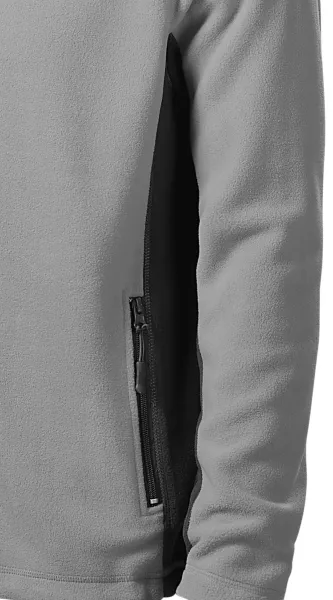 Ανδρικό σακάκι από fleece - Σκούρες λεπτομέρειες με αντίθεση