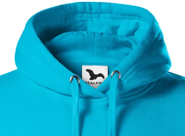 Ανδρική μπλούζα με κουκούλα χωρίς φερμουάρ - Κουκούλα με κορδόνια περίσφιξης