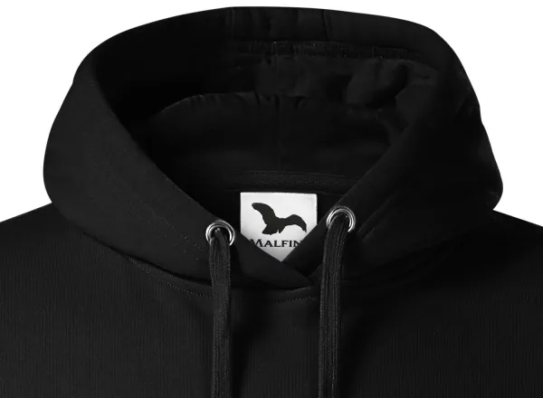 Ανδρική μπλούζα με κουκούλα χωρίς φερμουάρ - Κουκούλα με κορδόνια περίσφιξης