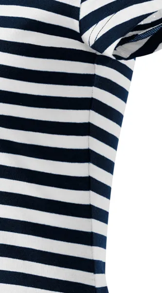 Γυναικείο ναυτικό μπλουζάκι - Κόψτε με πλαϊνές ραφές