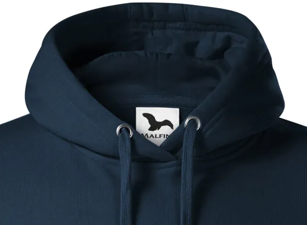 Ανδρική μπλούζα με κουκούλα χωρίς φερμουάρ - Κουκούλα με κορδόνια περίσφιξης