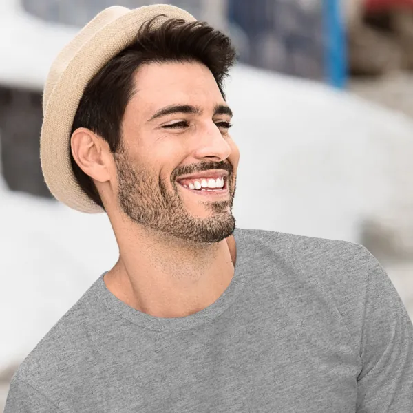 Ανδρικό μακρυμάνικο μπλουζάκι - Κλασική στρογγυλή λαιμόκοψη