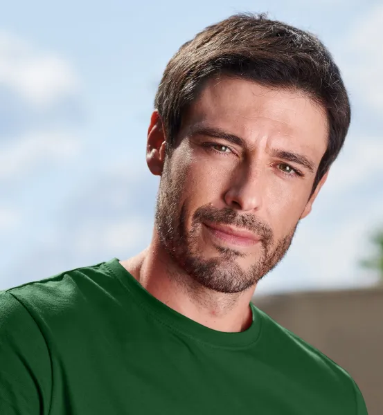 Ανδρικό απλό μπλουζάκι - Κλασική στρογγυλή λαιμόκοψη