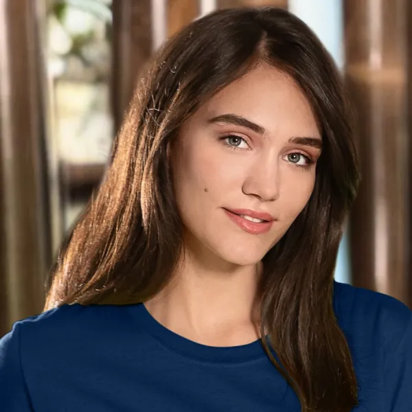 Γυναικείο κλασικό μπλουζάκι - Κλασική στρογγυλή λαιμόκοψη