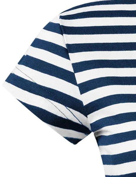 Γυναικείο ναυτικό μπλουζάκι - Πολύ κοντά μανίκια