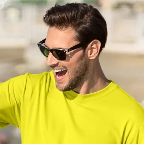 Ανδρικό κλασικό μπλουζάκι - Κλασική στρογγυλή λαιμόκοψη