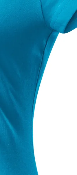 Γυναικεία μπλούζα με λεπτή εφαρμογή και στρογγυλή λαιμόκοψη - Κόψτε με πλαϊνές ραφές