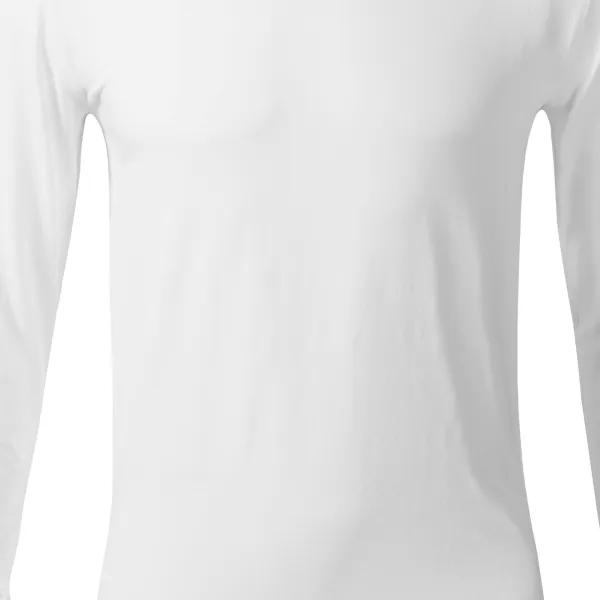 Κλειστό ανδρικό μπλουζάκι με μακριά μανίκια - Ελαφρώς εφαρμοστό κόψιμο