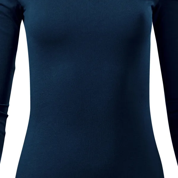 Γυναικείο μπλουζάκι με μακριά μανίκια - Ελαφρώς εφαρμοστό κόψιμο