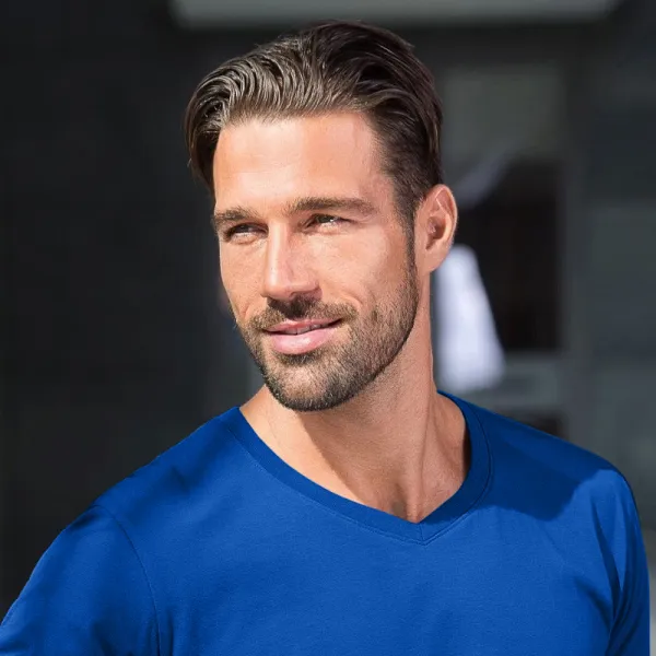 Ανδρικό κοντομάνικο μπλουζάκι - V λαιμόκοψη