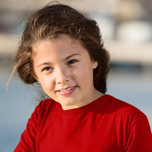 Παιδικό μακρυμάνικο μπλουζάκι - Κλασική στρογγυλή λαιμόκοψη