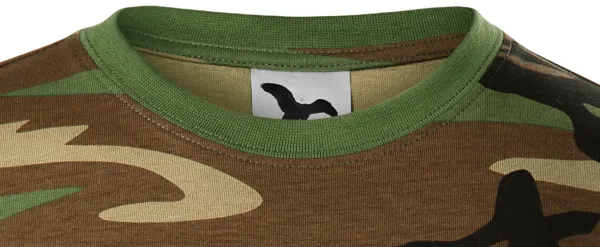 Παιδικό μπλουζάκι καμουφλάζ - Κλασική στρογγυλή λαιμόκοψη