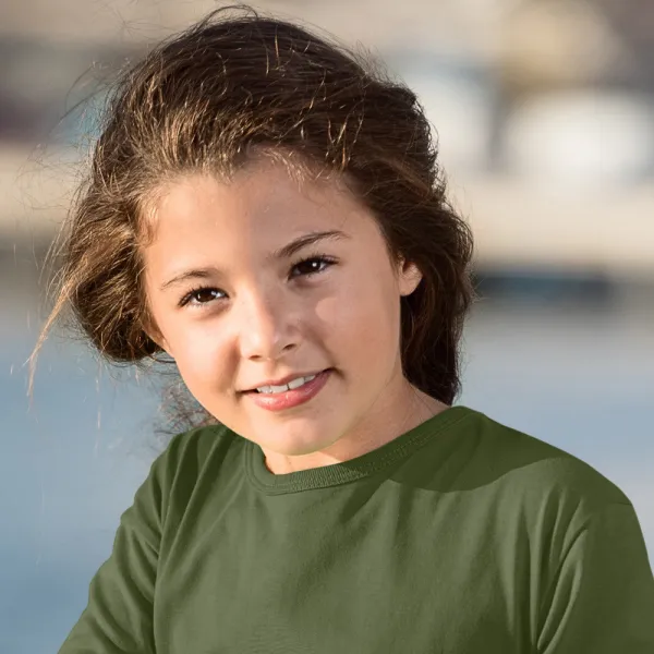 Παιδικό μακρυμάνικο μπλουζάκι - Κλασική στρογγυλή λαιμόκοψη