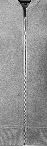 Γυναικεία μπλούζα με κρυφές τσέπες - Λευκό μεταλλικό φερμουάρ