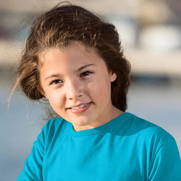 Παιδικό μακρυμάνικο μπλουζάκι - Κλασική στρογγυλή λαιμόκοψη