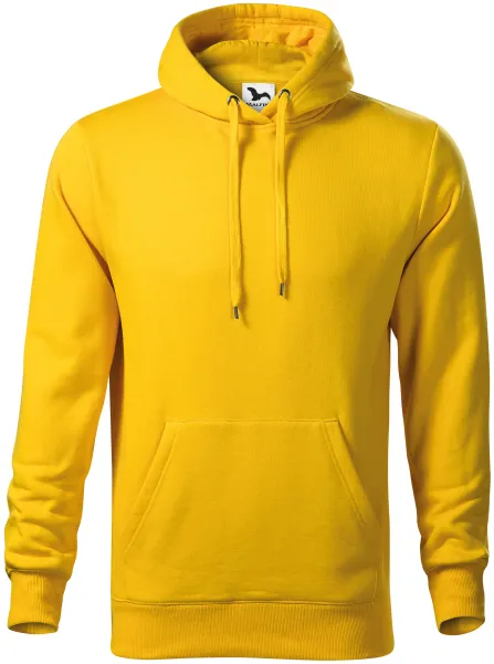 Ανδρική μπλούζα με κουκούλα χωρίς φερμουάρ - Χαλαρή εφαρμογή με πλαϊνές ραφές