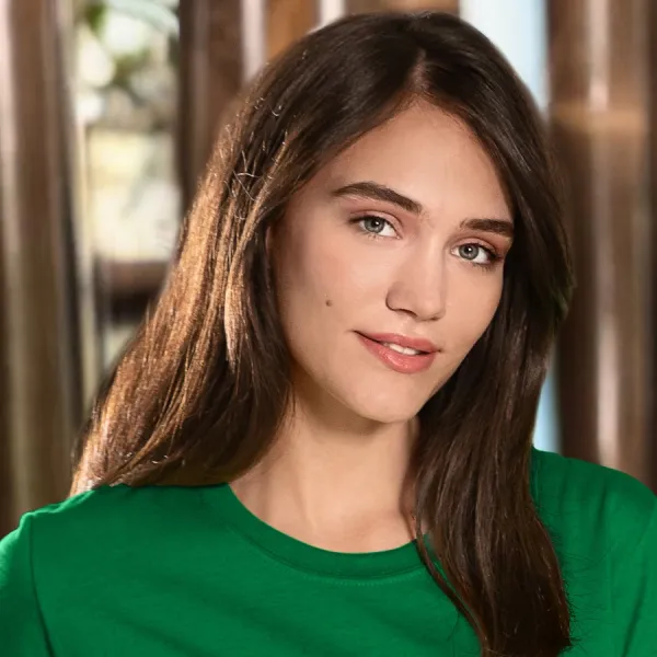 Γυναικείο κλασικό μπλουζάκι - Κλασική στρογγυλή λαιμόκοψη