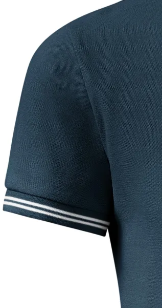 Ανδρικό πουκάμισο πόλο αντίθεσης - Κλασικά κοντά μανίκια