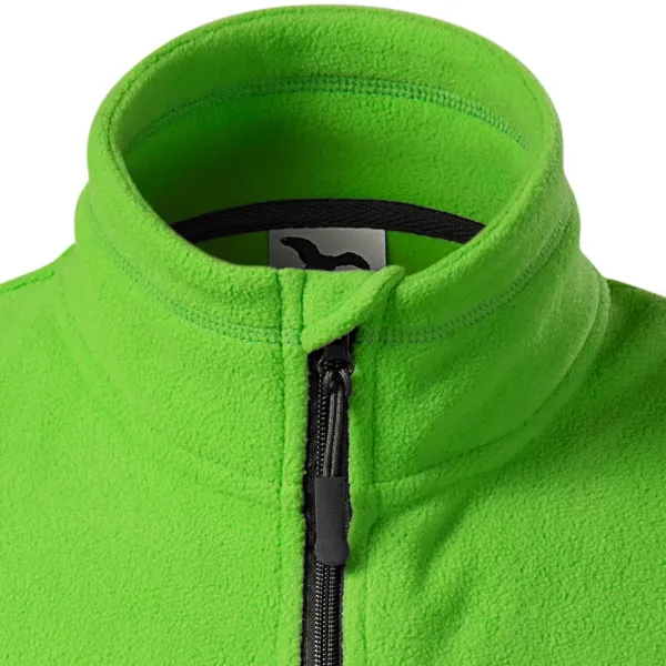 Φλις γιλέκο με λεπτομέρειες σε αντίθεση - Κλείσιμο με φερμουάρ μέχρι το πηγούνι