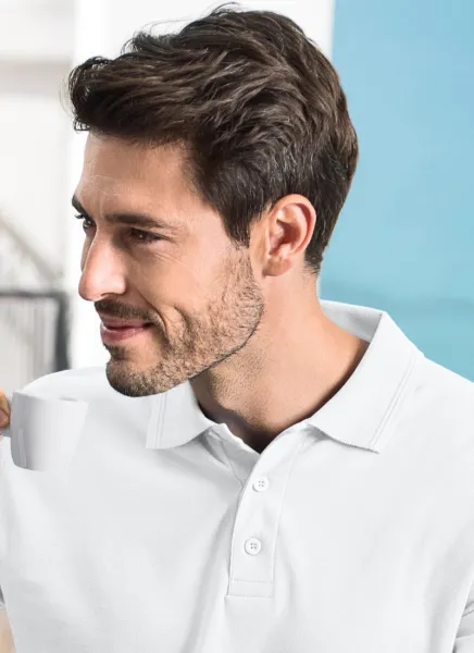 Ανδρικό πουκάμισο πόλο με μακριά μανίκια - Κλείσιμο με 3 κουμπιά