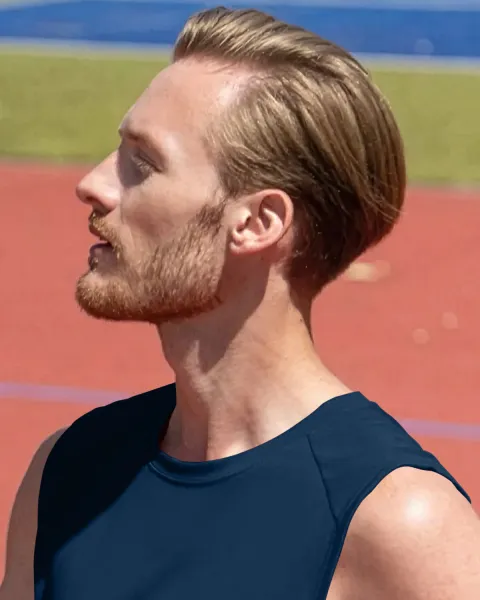 Ανδρική μπλούζα - Κλασική στρογγυλή λαιμόκοψη